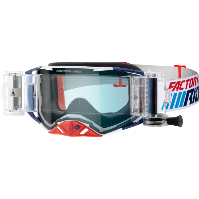 Factory Ride Roll-off Goggle - Patriot