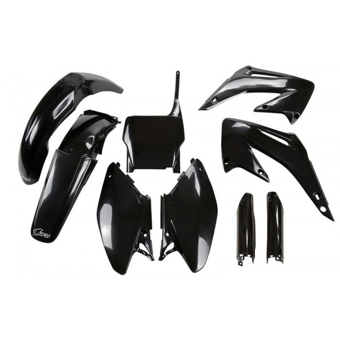 UFO Plastic kit Honda CR125/250 05-07 Black