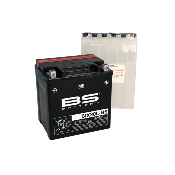 BS Battery  BIX30L-BS MF (cp) Maintenance Free