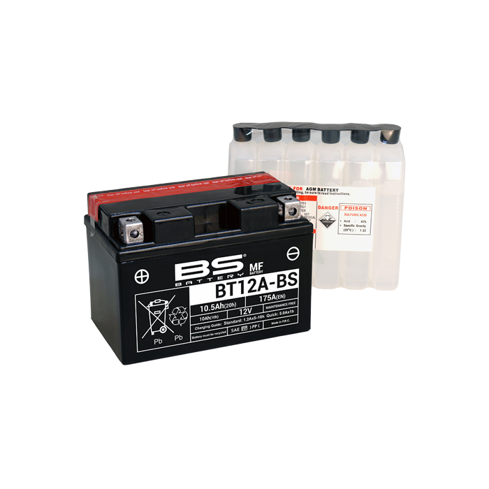 BS Battery  BT12A-BS MF (cp) Maintenance Free