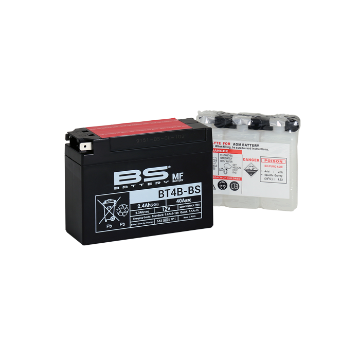 BS Battery  BT4B-BS MF (cp) Maintenance Free