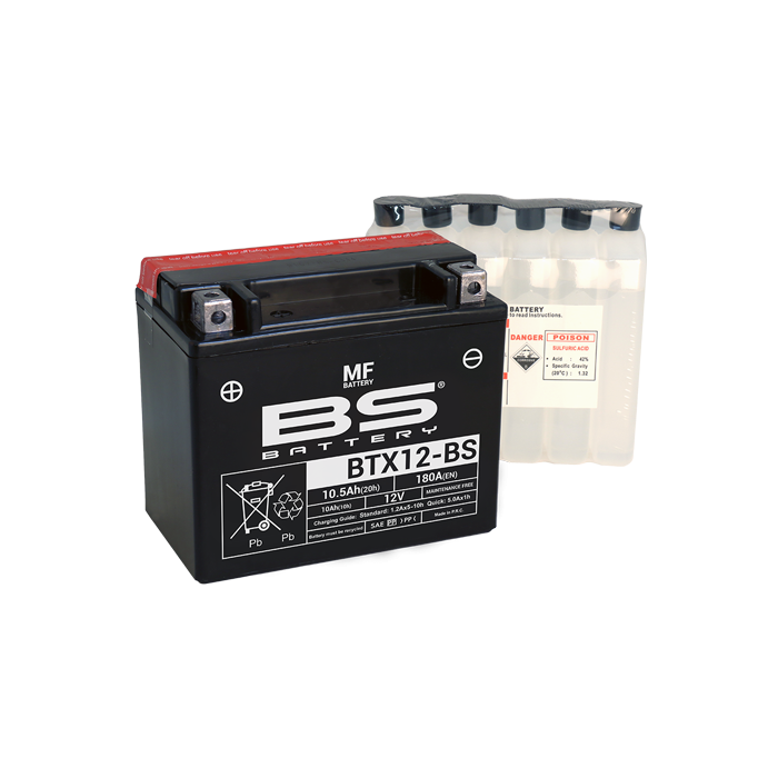 BS Battery  BTX12-BS MF (cp) Maintenance Free