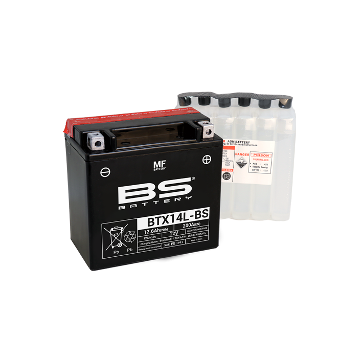 BS Battery  BTX14L-BS MF (cp) Maintenance Free