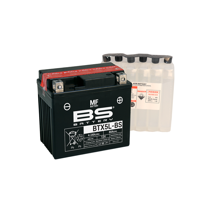 BS Battery  BTX5L-BS MF (cp) Maintenance Free