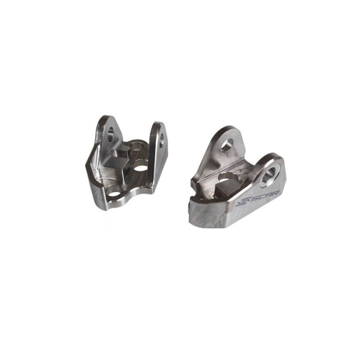 SCAR Titanium Foot Peg Mount Brackets YZ250F YZ450F 23-..