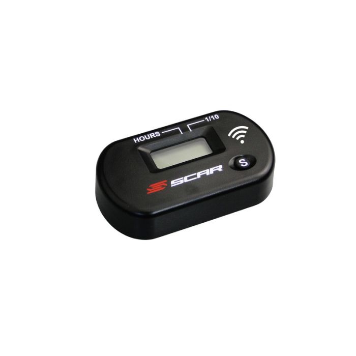 Scar Wireless Hour Meter working by vibrations - Black