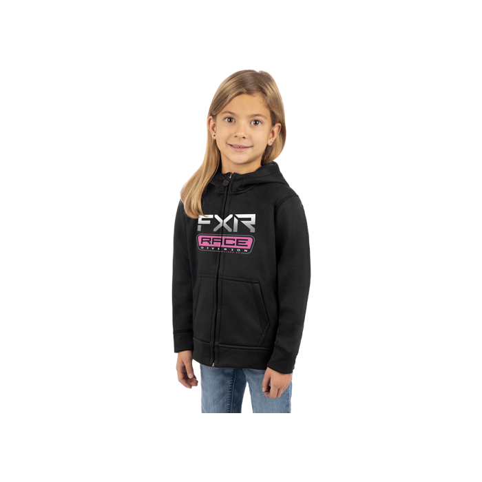 FXR Toddler Race Div. Tech Hoodie 24 BK/E Pink