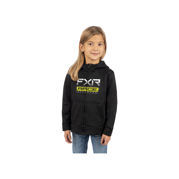 FXR Toddler Race Div. Tech Hoodie 24 BK/Hi Vis