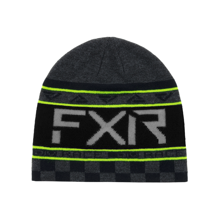 FXR Race Div. Beanie 24 Char Heath/Hi Vis - Adult