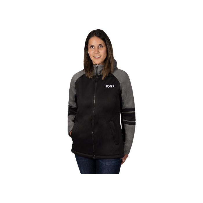 FXR Women Maver. Softshell Jacket Grey Heather/Dusty Rose