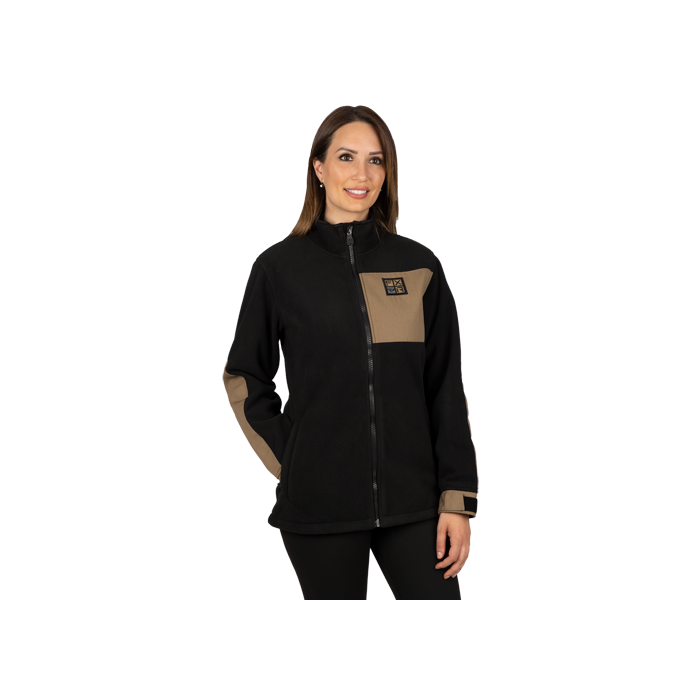 FXR Women Grind Fleece Jacket Black/Canvas