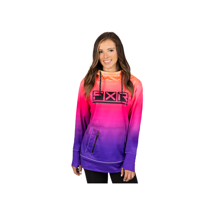 FXR Women Podium Tech PO Hoodie Neon Fusion