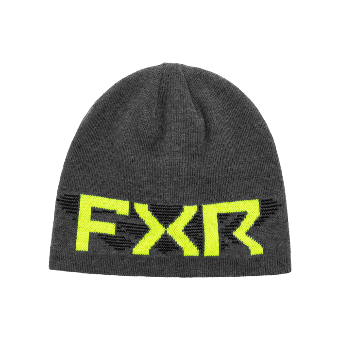 FXR Split Beanie Char Heather/HiVis-OS