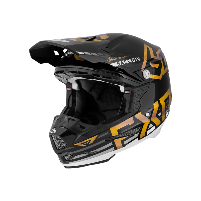 FXR ATR-2 Helmet Black/White/Gold
