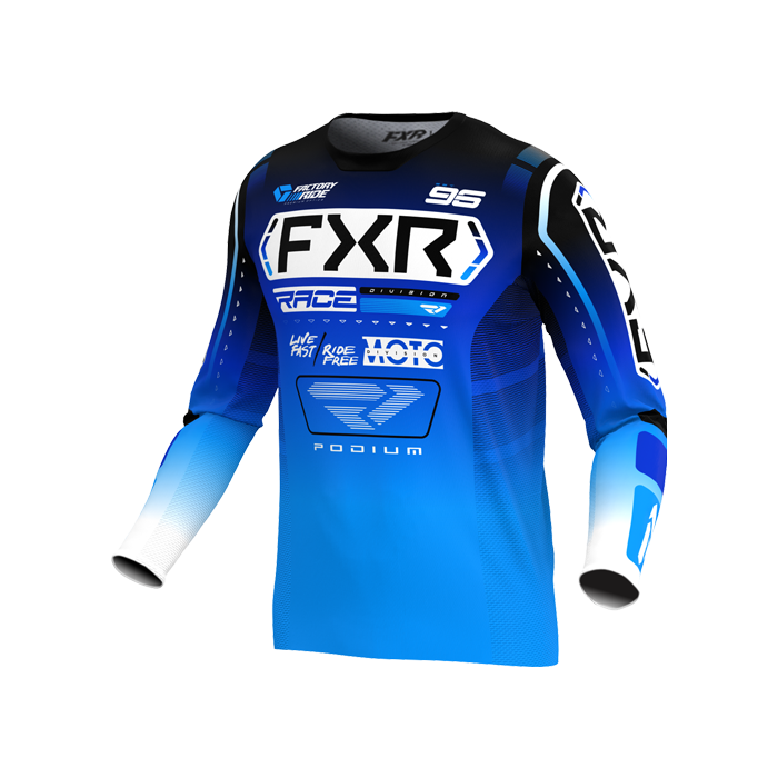 FXR PODIUM MX JERSEY 25 BLUE/WHITE