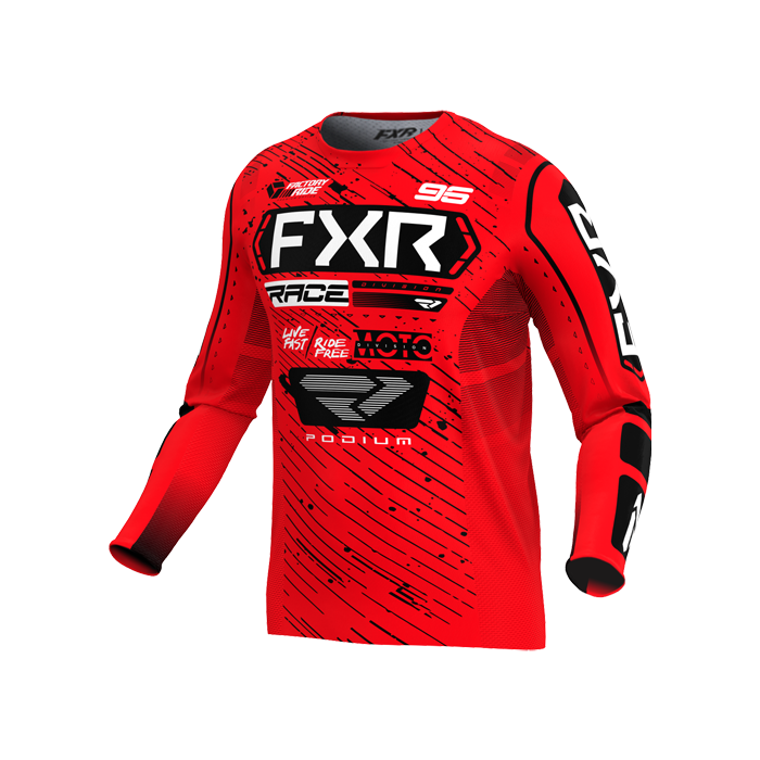 FXR PODIUM MX JERSEY 25 RED/BLACK