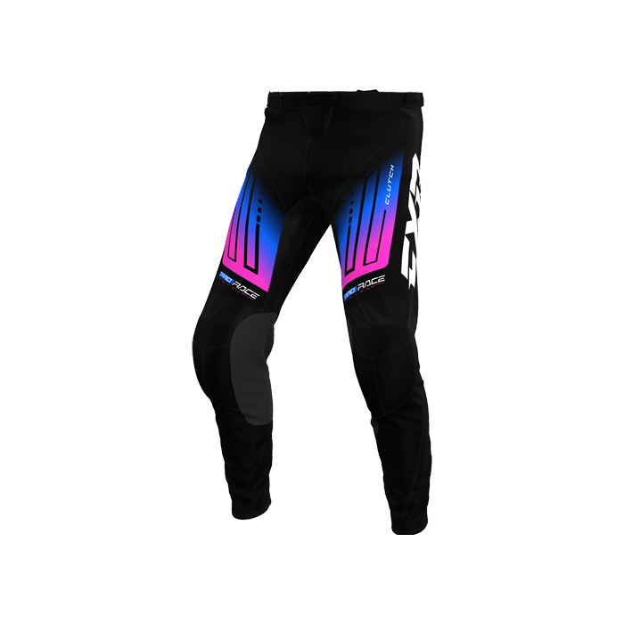 FXR CLUTCH MX PANT 25 BLACK/BLUE/PINK