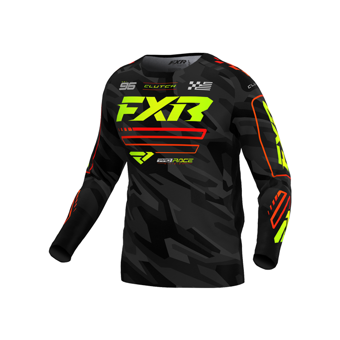 FXR CLUTCH MX JERSEY 25 NUKE/HIVIS/CAMO