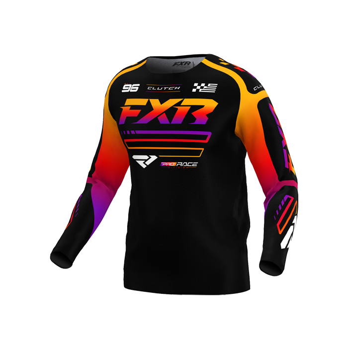 FXR CLUTCH MX JERSEY 25 BLACK/SPECTRUM