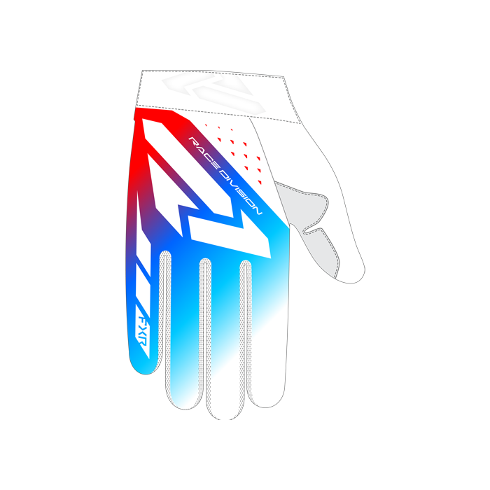 FXR REFLEX AIR MX GLOVE 25 WHITE/BLUE/RED