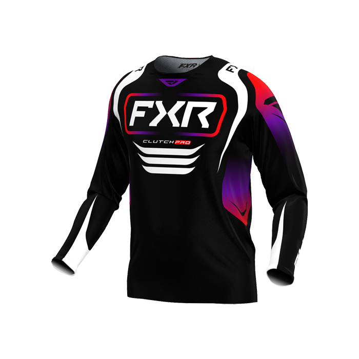 FXR CLUTCH PRO MX JERSEY 25 BLACK/RED/PURPLE