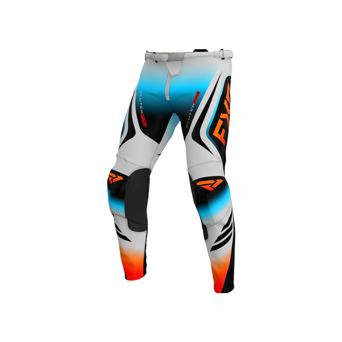 FXR CLUTCH PRO MX PANT 25 GREY/SKY/ORANGE