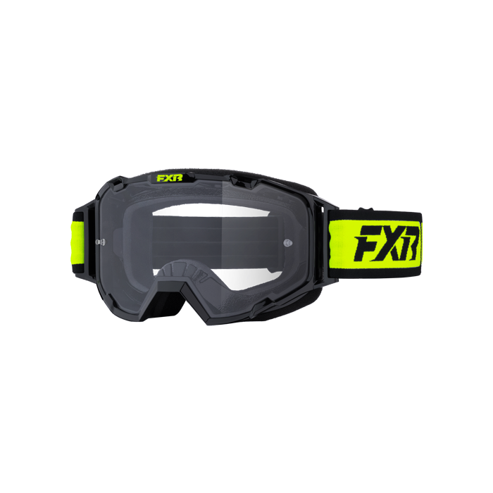 FXR MAVERICK PRIME MX GOGGLE  25 BLACK/HIVIS - OS