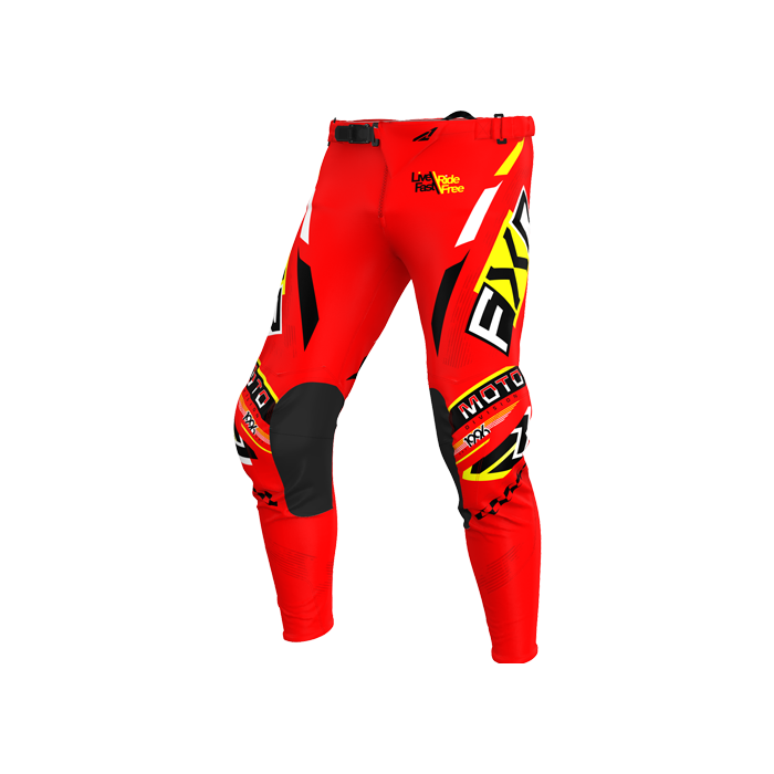 FXR PODIUM GLADIATOR MX PANT 25 RED/BLACK/YELLOW