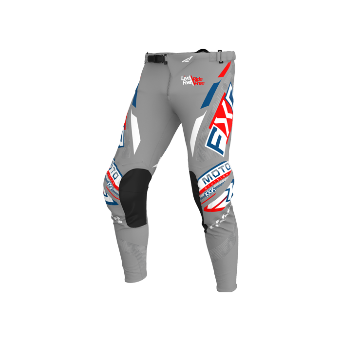 FXR PODIUM GLADIATOR MX PANT 25 GREY/WHITE/RED