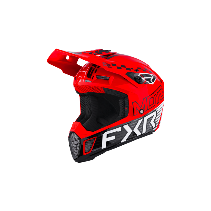 FXR Clutch Race Div MX Helmet 26 Red