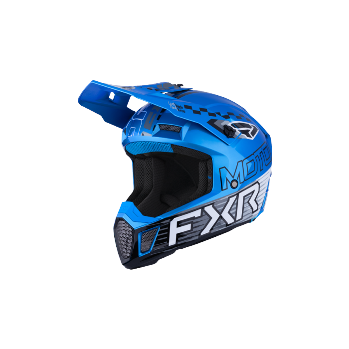 FXR Clutch Race Div MX Helmet 26 Blue