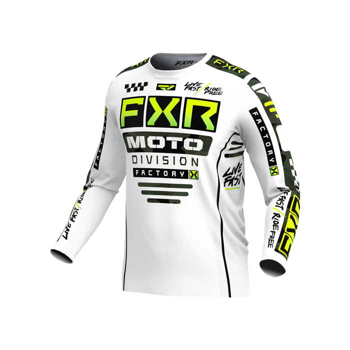 FXR Podium Glad. Mx Jersey 24 Wh/Camo