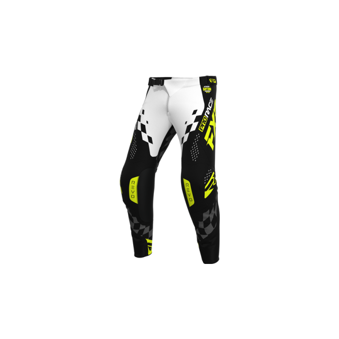 FXR Revo Daytona MX Pant 26.5 Black/White/HiVis