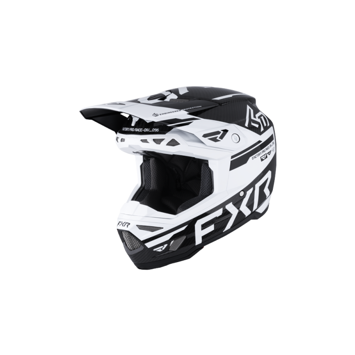 FXR 6D ATR-3 FIM HELMET 26 White/Black