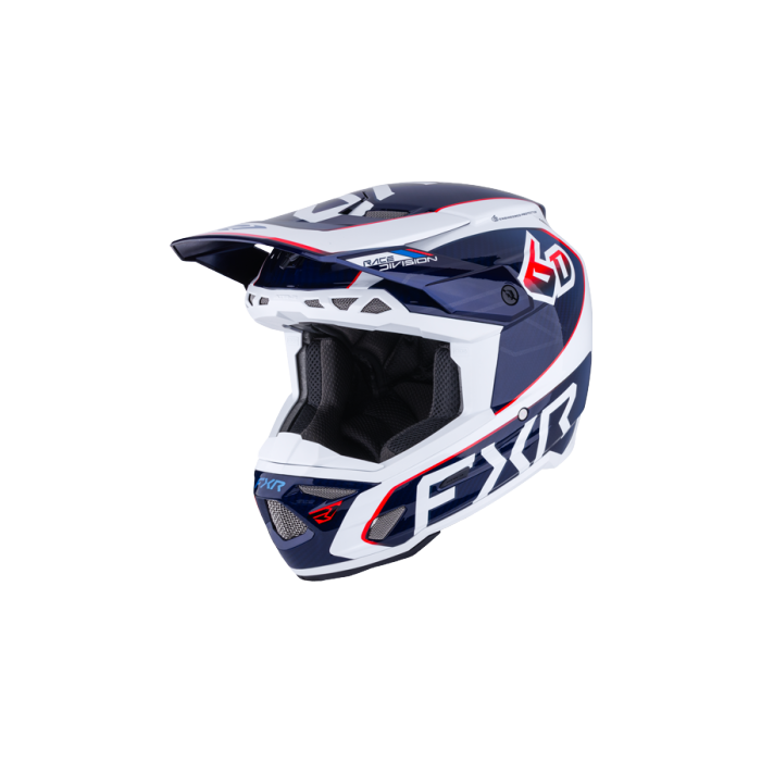 FXR 6D ATR-3 FIM HELMET 26 White/Red/Blue