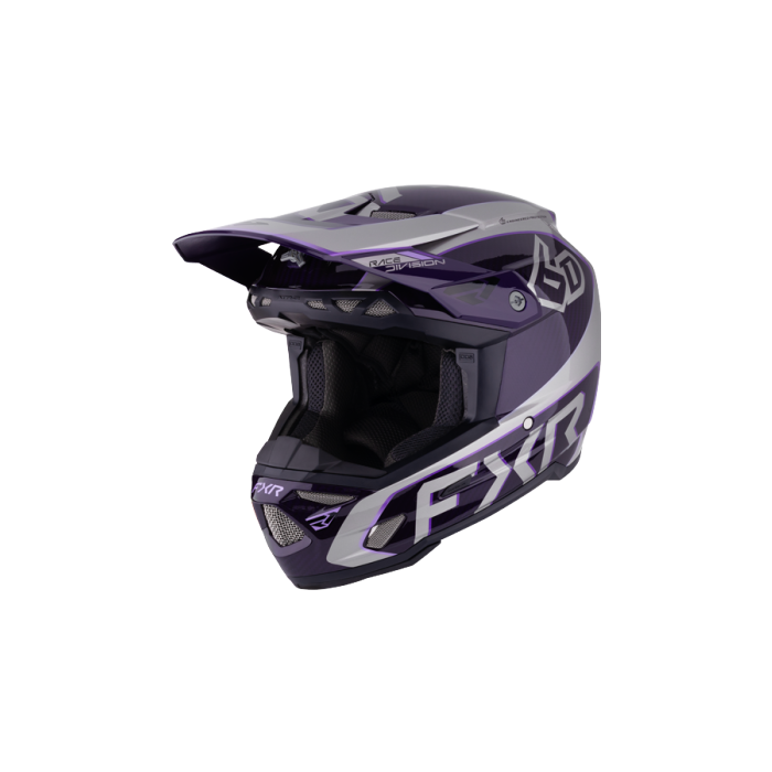 FXR 6D ATR-3 FIM HELMET 26 Grey/Purple