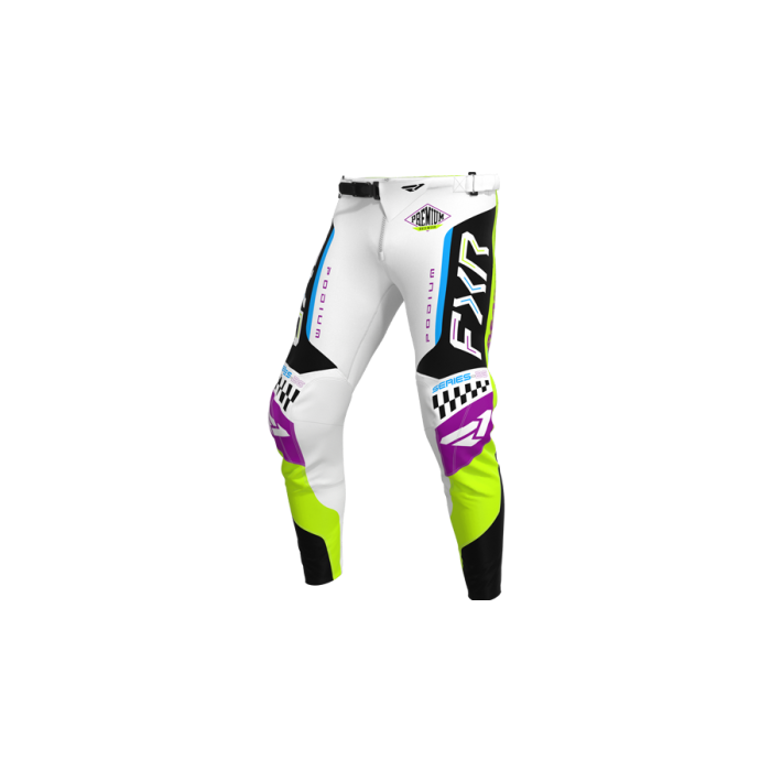 FXR Podium Gladiator MX Pant 26.5 White/Black/HiVis