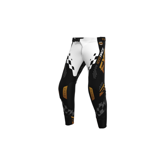 FXR Yth Revo Daytona MX Pant 26.5 Black/White/Kash