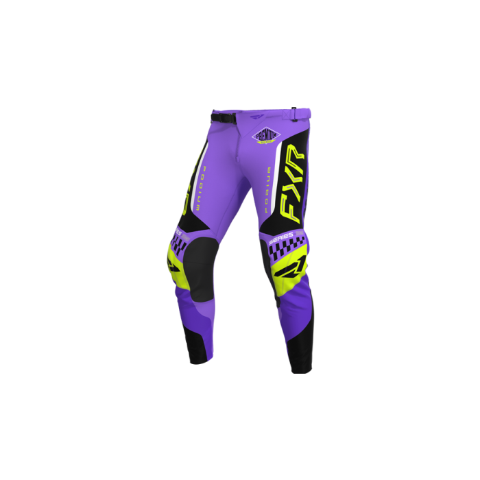 FXR Yth Podium Gladiator MX Pant 26.5 Purple/Black/HiVis