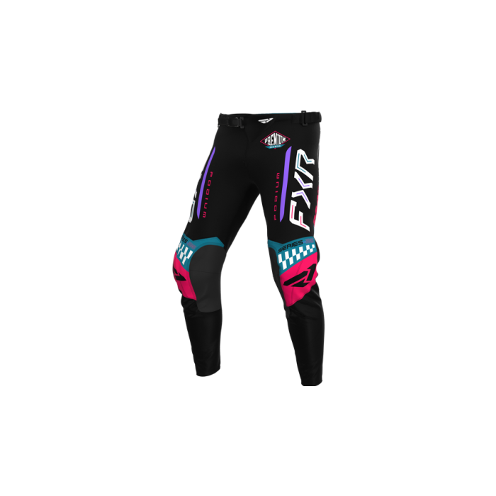 FXR Yth Podium Gladiator MX Pant 26.5 Black/Coral/Teal