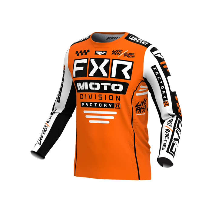 FXR Podium Glad. Mx Jersey 24 Or./Wh