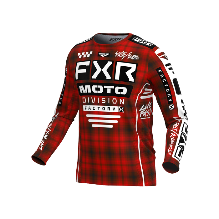 FXR Podium Glad. Mx Jersey 24 Red Plaid