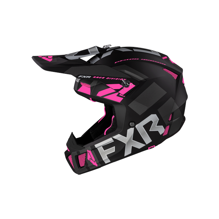 FXR Clutch Evo Helmet Black/Electric Pink 