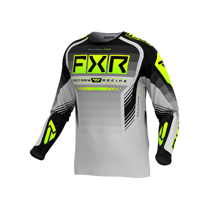 FXR Clutch Pro Mx Jersey 24 Grey/Hi Vis