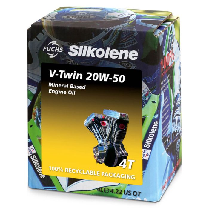 Silkolene V-Twin 20W-50 Mineral 4L CUBE