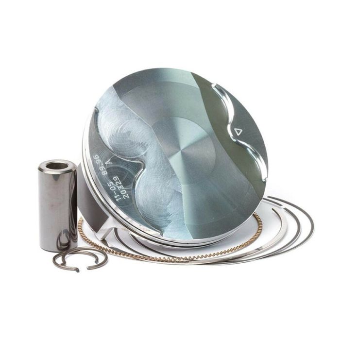 Piston kit includes: Piston rings, piston pin & circlips.