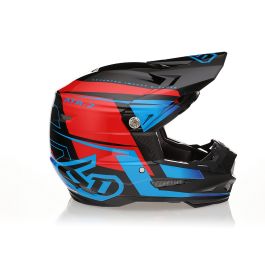 6D Helmet ATR 2 Mach Blue Red Black Gloss