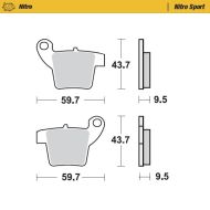 MMT Nitro Sport Brake Pad  Rear For Caliper SX85 04-11 TC65 17-.