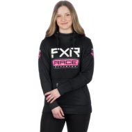 FXR Women Race Div. Tech Po Hoodie 24 BK/Electric Pink