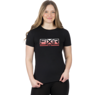 FXR Women Podium Premium Shirt 24 BlackK/Muted Melon